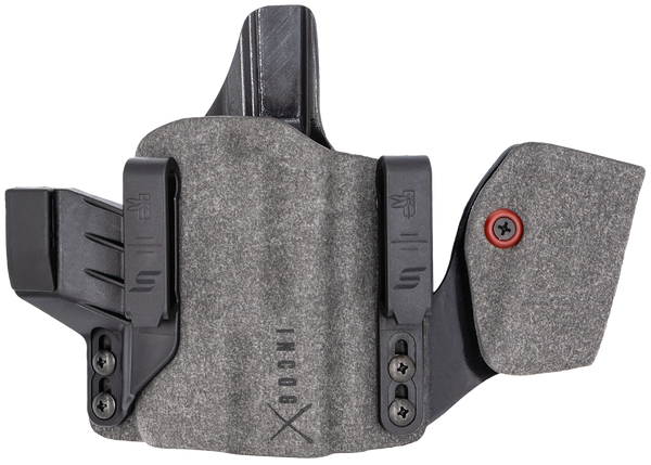 Safariland INCOG0750A0CX261MC Incog X  IWB Gray Cordura w/Mag Caddy, Fits Sig P320 Belt Clip Mount, Right Hand