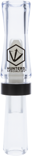 Hunters Specialties HS-WF-DRDC Suzie-Q Double Reed Duck Call Duck Sounds Clear Polycarbonate