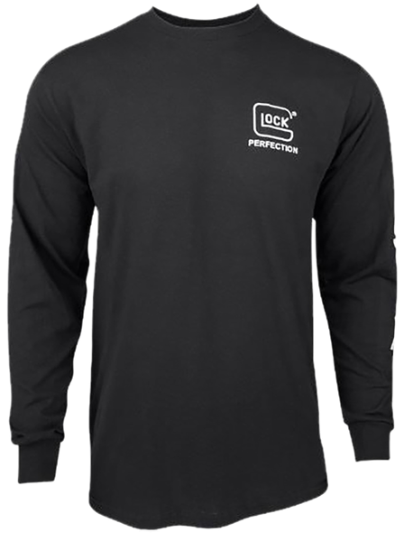Glock AP96101 Perfection Long Sleeve Tee Black Pre-Shrunk Cotton Long Sleeve XL