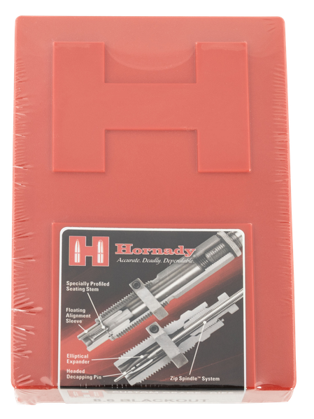 Hornady 546442 Custom Grade Series III 2 Die Set for 8.6 Blackout Includes Sizing Seater