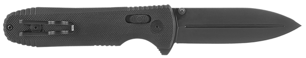 S.O.G SOG12610557 Pentagon XR LTE 3.60" Folding Spear Point Graphite TiNi Cryo CTS XHP Blade/Black G10 Handle Includes Belt Clip