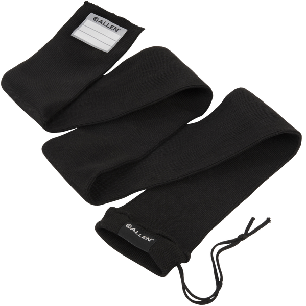 Allen 13173 Stretch Knit Gun Sock Black Silicone-Treated Knit w/Custom ID Labeling Holds Rifles with Scope or Shotguns 52" L x 3.75" W Interior Dimensions