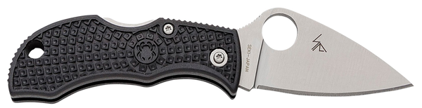 Spyderco MBKLFP Manbug  1.90" Stonewashed VG-10 SS Blade/ Black Textured FRN Handle