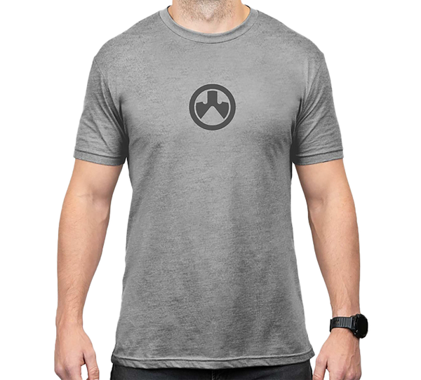 Magpul MAG1115-041-S Go Bang Parts  Stone Gray Heather Cotton/Polyester Short Sleeve Small