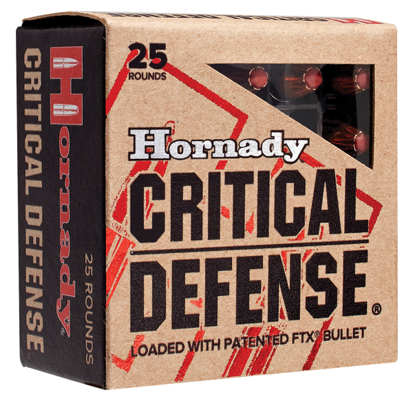 Hornady Critical Defense 40 Sw - 165gr Ftx 20rd 10bx/cs