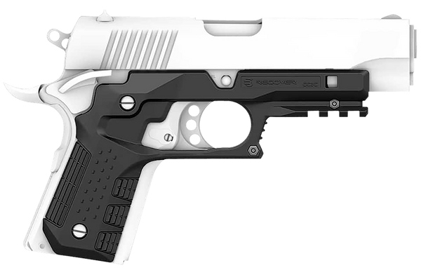 Recover Tactical CC3C-01 Grip & Rail System  Black Polymer Picatinny for Compact 1911