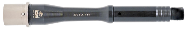 Faxon Firearms 15B35P7NGQ5RNP3 Match Series Gunner 300 Blackout 7.50" Threaded Black QPQ Stainless Steel, Fits AR15