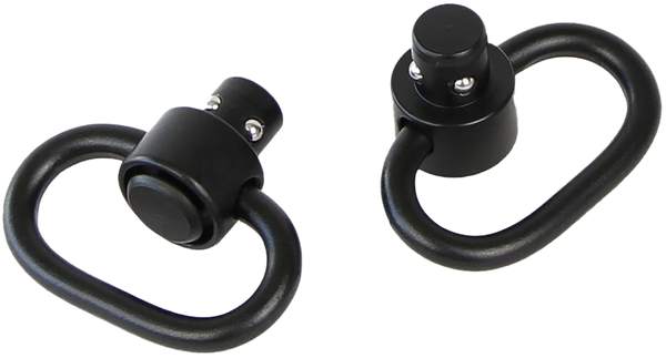 Bulldog BD884 Deluxe Push Button Swivel Black 1.25" Steel