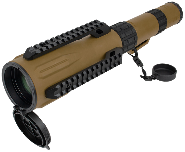 Steiner 2918 TS740  Straight Body 7-40x60mm 1/2 Mil Dot Reticle, Coyote Brown
