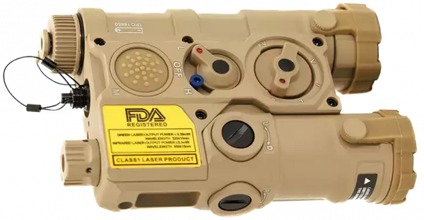 AGM Global Vision WLAD-CLA1-T1 WLAD-1T  Tan Ultraviolet Laser & IR Pointer/Illuminator Coaxial Dual Laser White LED 300 Lumen