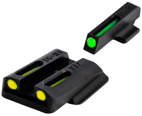 TruGlo TGTG131RT2Y TFO  Green/Tritium/Fiber Optic Front Sight-Yellow/Tritium/Fiber Optic Rear Sight Ruger LC9/9S/380