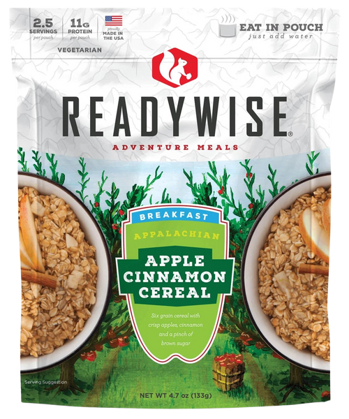 Wise Foods RW05802 Apple Cinnamon Cereal  2.5 Servings 6 Per Case