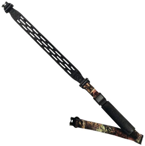 Limbsaver 12295 Kodiak-Air Sling Black NAVCOM Rubber & Mossy Oak Break-Up Nylon w/ 1" W & Adjustable Design for Rifles