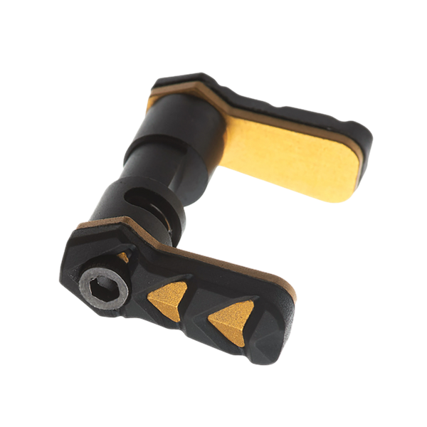 Tyrant CNC TDSSARGOLD Safety Selector Nexgen AR-15 Gold Aluminum/Rubber