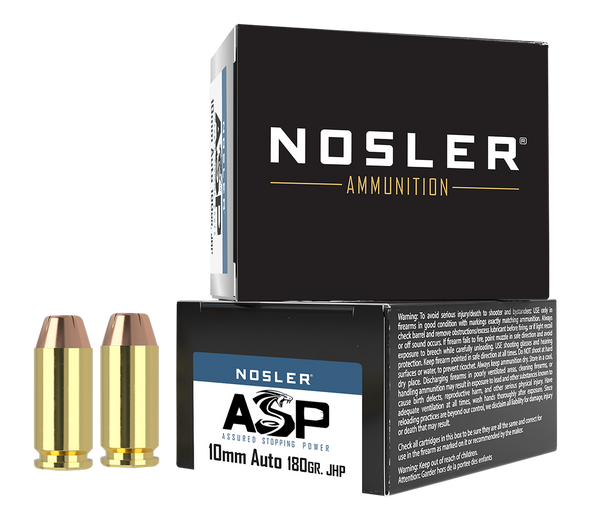 Nosler 10mm 180gr Asp JHP - 20rd 10bx/cs