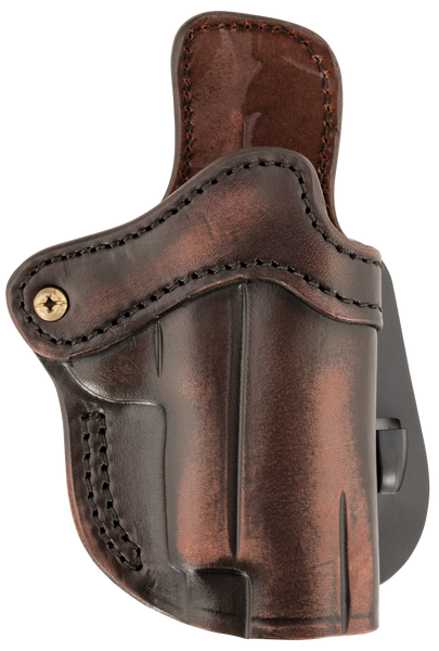 1791 Gunleather ORPDH23VTGR Paddle Holster Optic Ready OWB Size 2.3 Vintage Leather Paddle Fits Glock 17 Fits Walther PPQ Right Hand