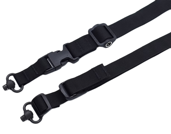 Tac Shield Sling 2n1 Warrior - QD Push Button Padded Black
