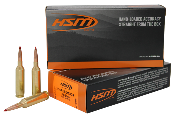 HSM 22CREED-2-N   22CRD  224 88gr ELDM MATCH 20/25