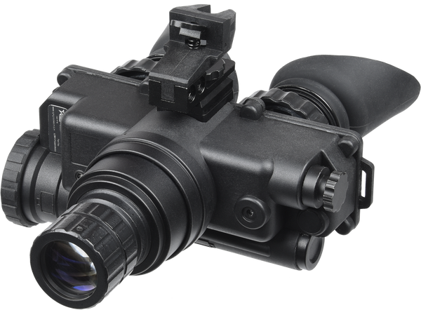 AGM Global Vision 12W7P122154211 Wolf-7 PRO NW1 Night Vision Goggles Black 1x 27mm, Generation 2+ Level 1, 45-54 lp/mm Resolution, White Filter