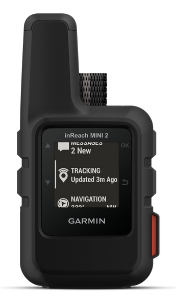 Garmin 010-02602-01 inReach Mini 2 Satcom Communication/SOS/Maps Black Internal Rechargeable Lithium Battery Bluetooth/ANT+ GPS Yes