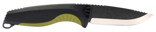 S.O.G SOG17410441 Aegis FX 3.70" Fixed Drop Point Plain Stonewashed 4116 Krupp SS Blade Black w/Moss Green Accents GRN Handle, Includes Sheath