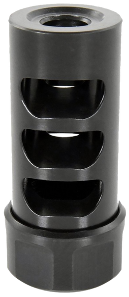 American Precision Arms G2M1230N Gen 2 Micro Bastard Self Timing Brake Black Nitride Stainless Steel with 1/2"-28 tpi Threads, 1.86" OAL, & .750" Diameter for 30 Cal AR-Platform & Hunting Rifles
