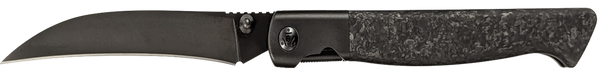 Cold Steel CSFL39SHB Spectre Hawksbill 3.80" Folding Talon Point Plain Black Matte PVD CPM 20V SS Blade, Forged Carbon Fiber Handle
