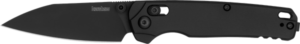 Kershaw 6105BLK Bel Air  3" Folding Reverse Tanto Plain Blackwash CPM MagnaCut Steel Blade, Black Aluminum Handle