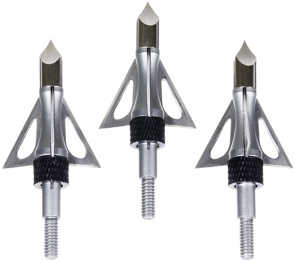 Allen 14635 Impact Fixed Blade Broadhead Stainless Steel Blades Silver 3 Pack