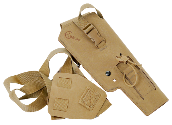 Cole-tac VW112 Varmint Wrangler Pistol Holder Coyote Brown Right Hand