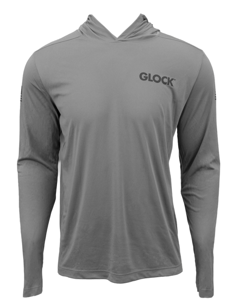 Glock Hooded Performance Long - Sleeve Shirt XL Grey