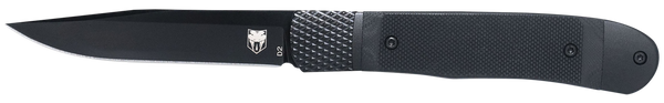 Cobratec Trapper Hidden - Release 3.12" Black G-10 Hndle