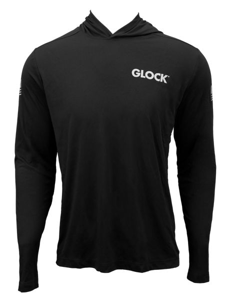 Glock Hooded Performance Long - Sleeve Shirt LG Black