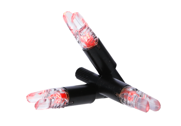 NAP NAPILLNXRD3PK Thunderglo Illuminated Nock Crossbow Red Half Moon/ 3 Pack