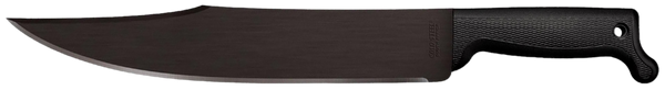 Cold Steel CS97BWM12S Bowie  12" Black Matte Baked-On Anti Rust 65Mn Carbon Steel Blade, Black Polypropylene Handle, 17.63" Long, Includes Sheath