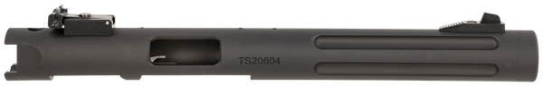 Tactical Solutions PL6TEMBRF Pac-Lite Barrel & Receiver 22 LR 6" Fluted Threaded Black Anodized Chrome Moly Steel, Fits Ruger 22/45/Mark I/II/III