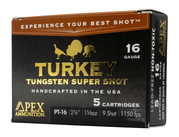 APEX AMMO PT16-9     16G      1-5/8 9         5/10