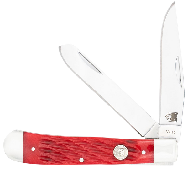 Cobratec Trapper Two Blade - G-10 Red/ss Slip Joint