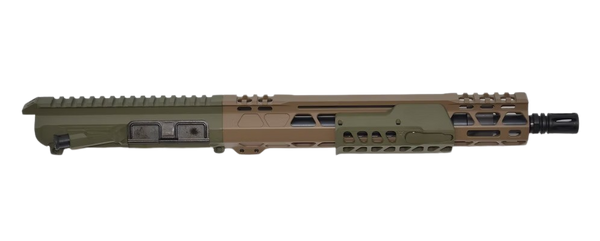 Bilson Arms P7UFSFG10R1 BA-15FCP  338 ARC 10+1 12.50" Threaded Barrel, Flat Dark Earth/Sniper Green Cerakote Aluminum Receiver w/Picatinny Rail, M-LOK Handguard