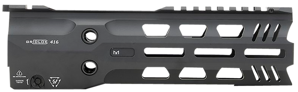 Strike Industries GRIDLOK416L9 GridLok Lightspeed With Quick Detach System 9"L 1.57"D M-LOK Black Aluminum for HK 416, HK MR556, M27 IAR