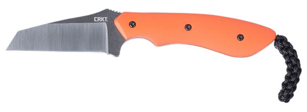 CRKT 2399 S.P.I.T.  2.29" Fixed Plain Satin Stonewashed 8Cr13MoV SS Blade/Orange G10 Handle Includes Sheath