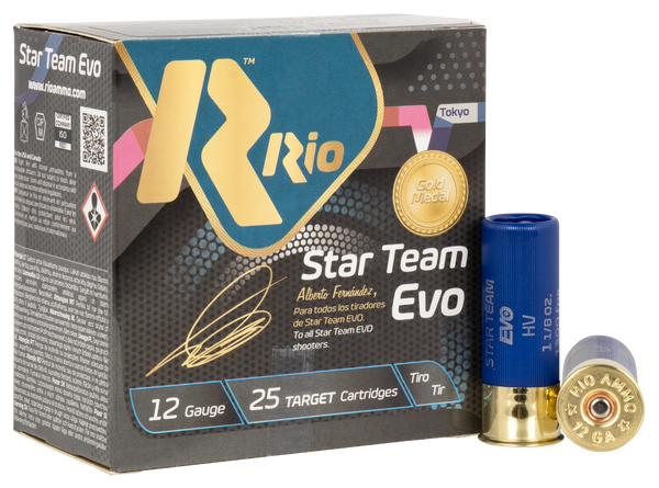 Rio Ammunition ST32HV75 Star Team EVO High Velocity 12Gauge 2.75" 1 1/8oz 7.5Shot 25 Per Box/10 Case