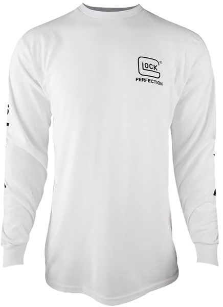 Glock AP96097 Perfection Long Sleeve Tee White Pre-Shrunk Cotton Long Sleeve 3XL