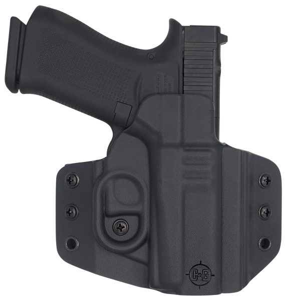 C&G Holsters 0060100 Covert  OWB Black Kydex Belt Loop Glock 43/43X/MOS