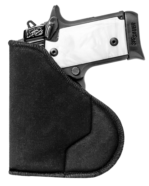 Sentry 35WB02BK HexGrip  IWB Black Nylon Pocket Fits SM Revolver, Except 5 Shot Fits 2-3" Barrel Ambidextrous