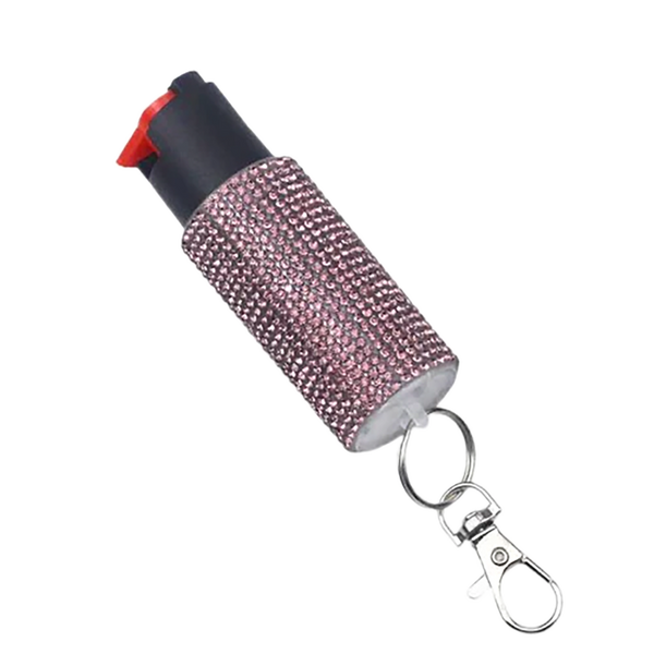PSP EC14STUDPKC Studded Pepper Spray Pink Canister Includes Keychain