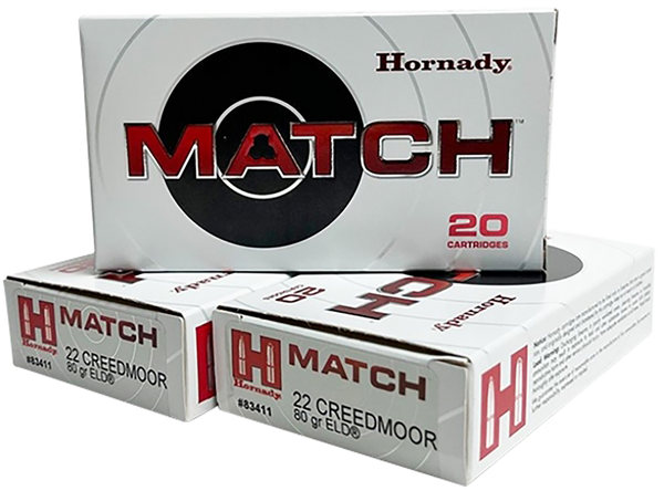 Hornady 22cm 80gr Eld Match - 20rd 10bx/cs