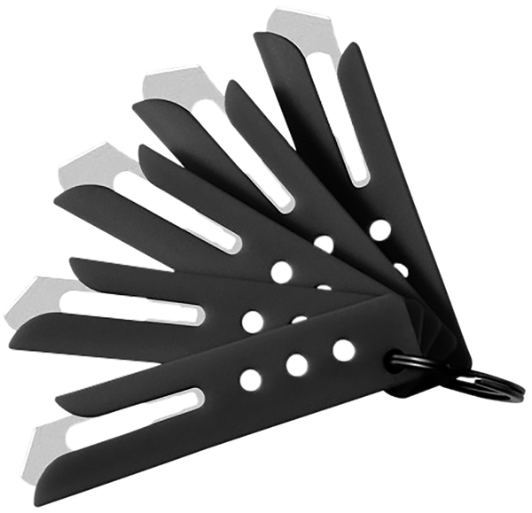 Hogue 35880 Expel Blade Guard Black Nylon Includes 5 #60 High Carbon Steel Blade, 5 Guards & 1 Key Ring