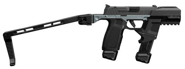 Tyrant CNC TDP365TWSGNMTL   Gunmetal Aluminum/Polymer Folding Fits Sig P365