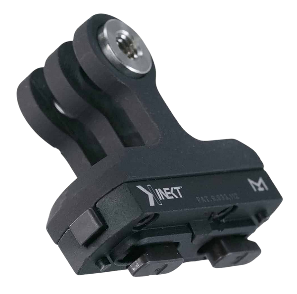 Kinetic Development Group KIN5-500  Go Pro Mount For Standard Magpul MLOK Slots Black Aluminum